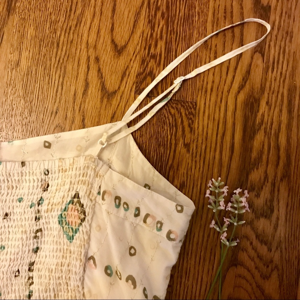 Romantic White Boho Dress with Silver Embroidery - Picture 4 of 6